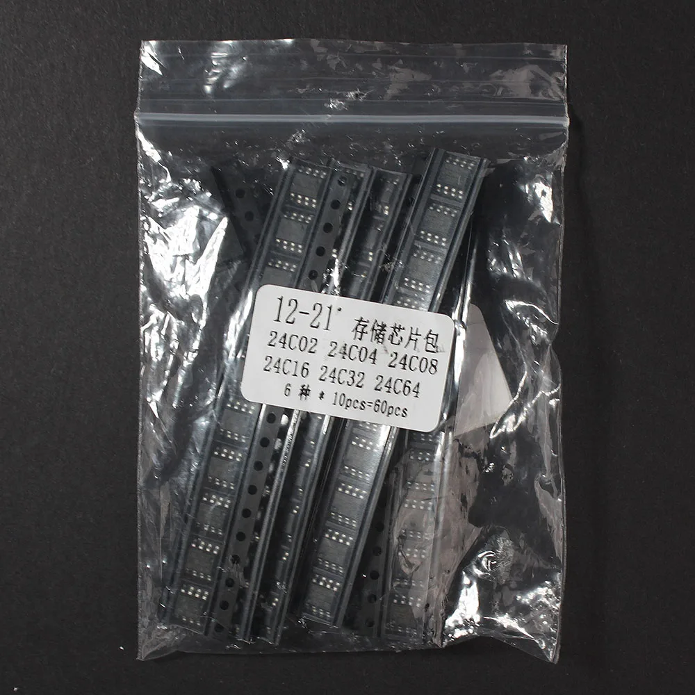 

SOP Electronic Components Assortment Kit,60pcs=24C02 24C04 24C08 24C16 24C32 24C64, 40pcs=UC3842B UC3843B UC3844B UC3845B