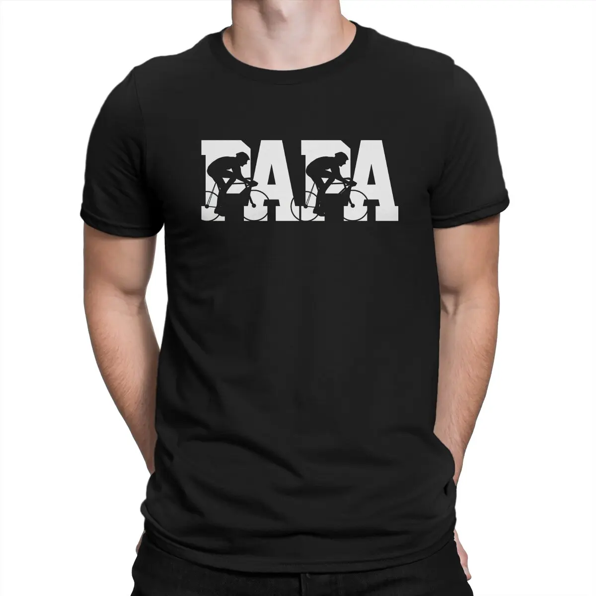 

Bike Father's Day Dad Gift Unique TShirt Bicycle Day Leisure T Shirt Hot Sale T-shirt For Men Women
