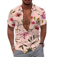 2022 floral shirts for men 3d print mens hawaiian flower shirt beach short sleeve fashion 5xl tops tee shirt man blouse camisa