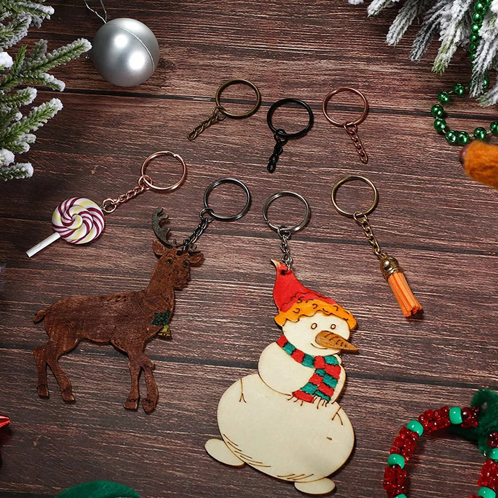 Key Chain DIY Rings Tools Pendant Connection Keychain Making Findings Car Accessories