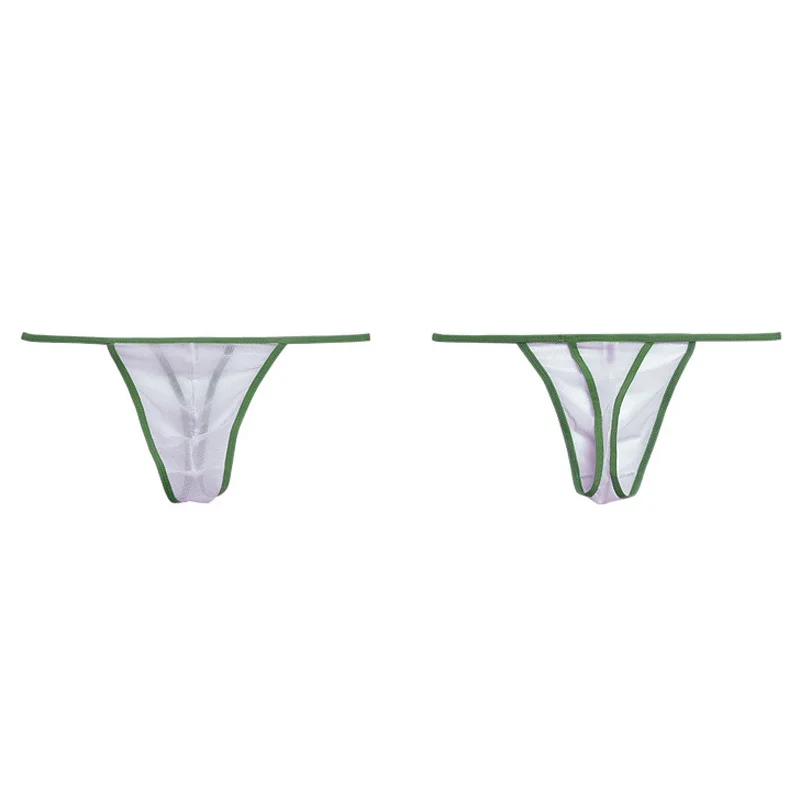 

Men's Sexy Gay intimate Appeal Transparent Backless Thong Briefs Knickers Low Waist Underwear Underpant