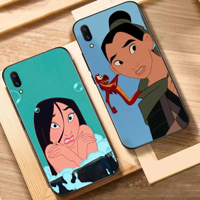 

Disney Animation Mulan Phone Case For Oppo Reno Realme C3 6Pro Cover For vivo Y91C Y17 Y19 Funda Capa