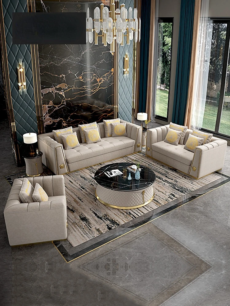 

Сделанный на заказ итальянский роскошный тканевый диван для виллы дизайнерский тканевый диван для гостиной