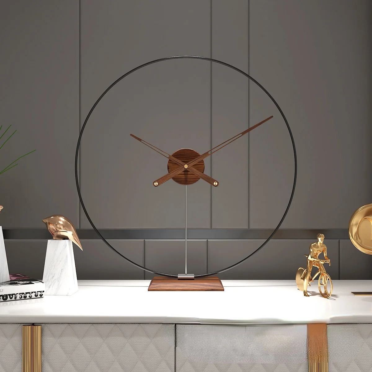 Настольные часы в скандинавском стиле бесшумные современные минималистичные из