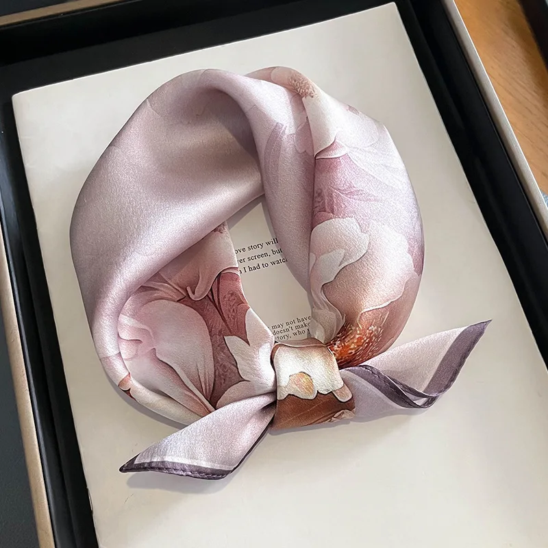 Женский шарф из натурального шелка модная шаль 100% шёлка шарфы Новый шейный