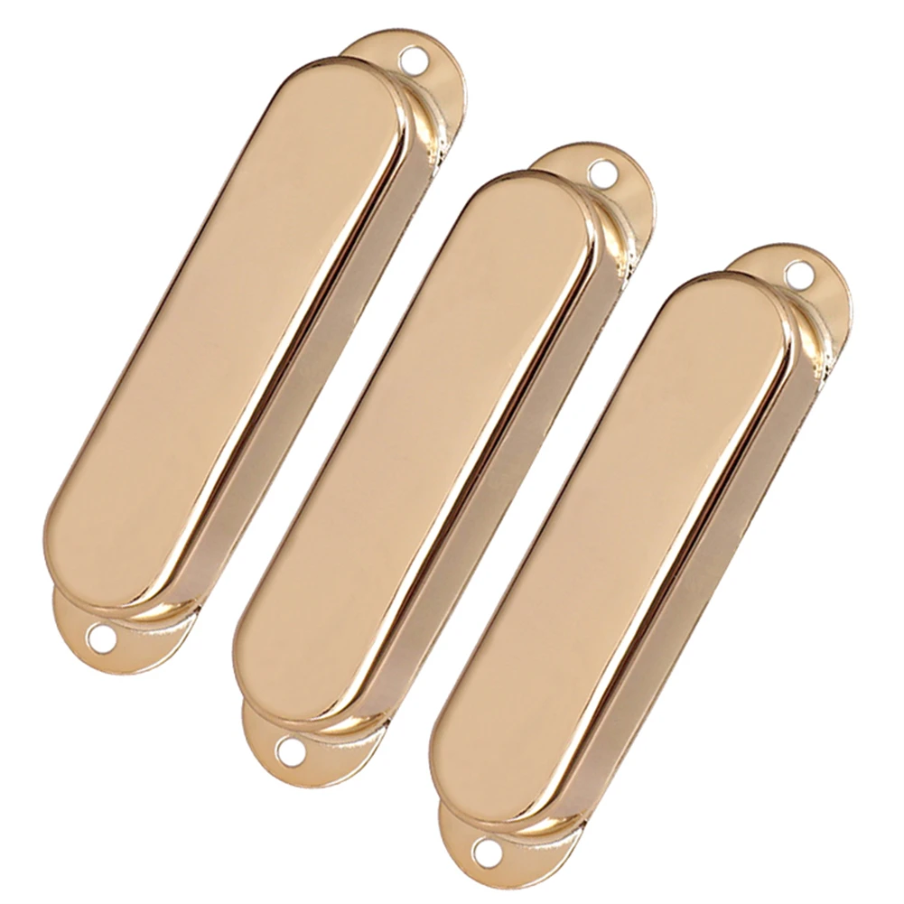 

3Pcs Guitar SSS Closed Metal Single Coil Pickup Cover For Strat Style Guitars Protecting Pickup Guitar Parts Accessories