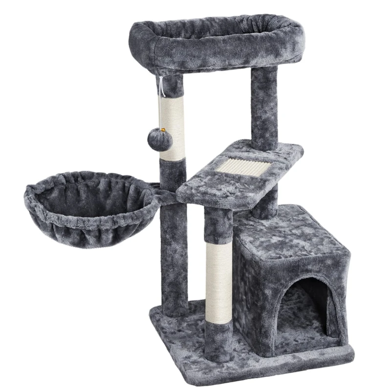 

33 "Башня кошачьего дерева с кондо и Perches, темно-серый, бесплатная доставка