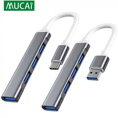 USB-концентратор с портом Type-C, 3,0, 3,1, 4 порта
