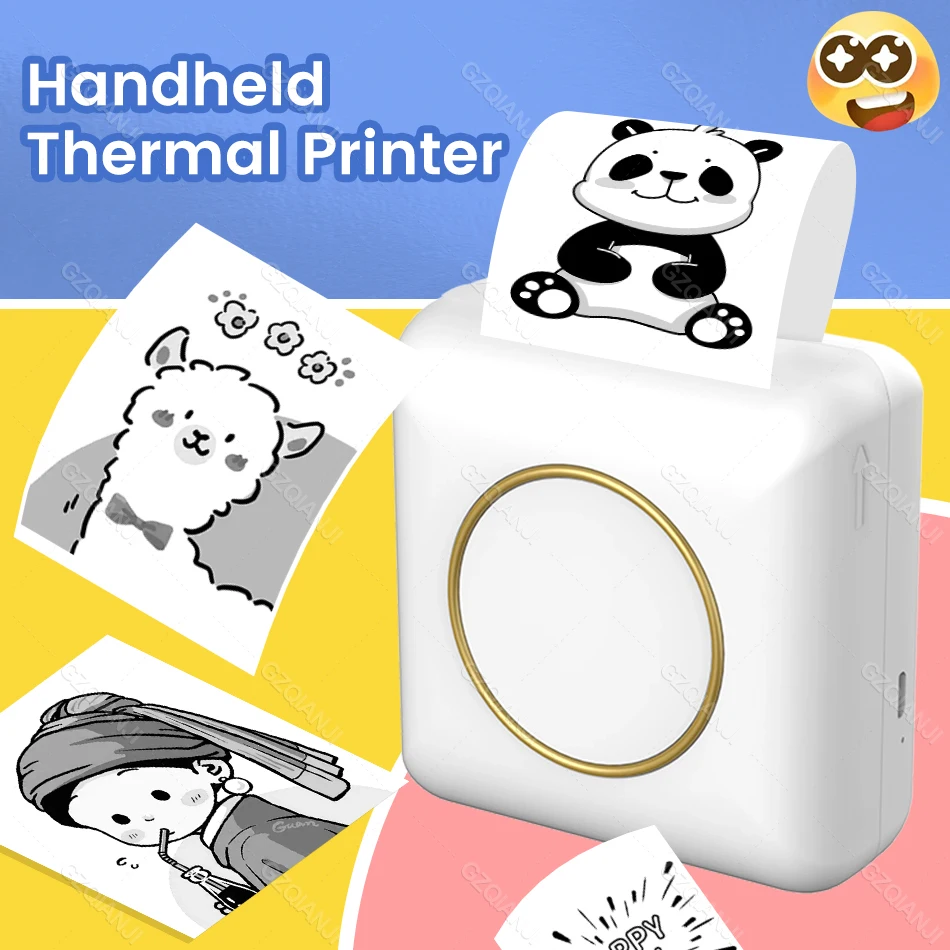 2022 Самый дешевый портативный карманный мини-принтер для фотозаметок Android iphone с