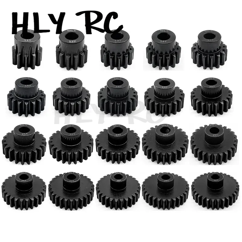 8 мм M1.5 11T 12T 14T 15T 17t 18t 20T 21t 22T 24T 25T 26T 28T 30T зубчатая шестерня из закаленной стали для 1/5 Traxxas X-Радиоуправляемый автомобиль Maxx