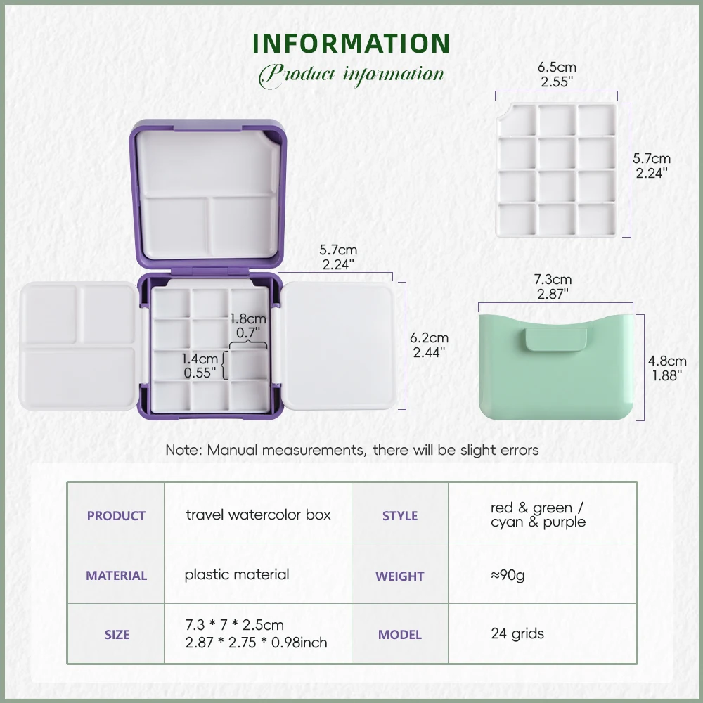 Портативный мини-футляр для палитры SeamiArt