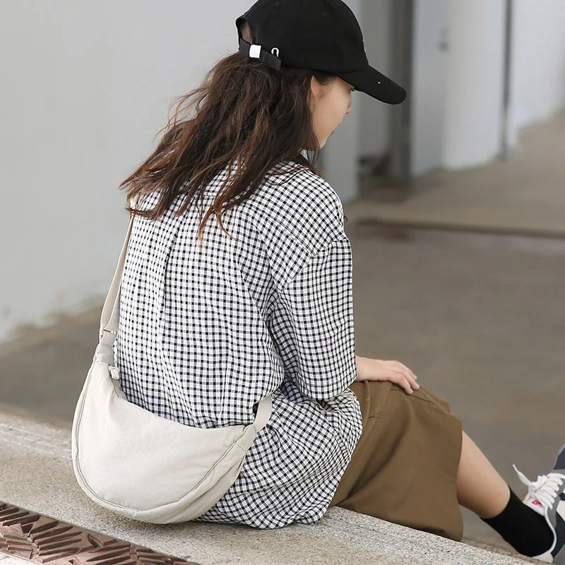 Women's Casual Messenger Bags Nylon Hobos Designer Shoulder Bag Large Capacity Tote Bag Women Travel Shopping Bags Women Purse