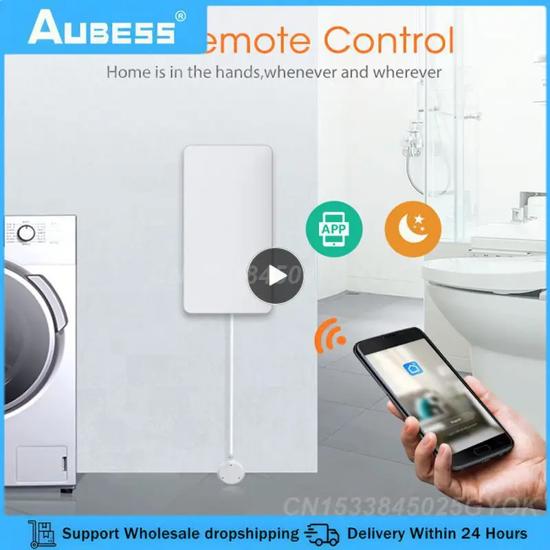 

1~6PCS Wireless Tuya Zigbee 58ma Water Leak Sensor Homekit App Remote Control Water Leakag Sensor Smart Home Automation