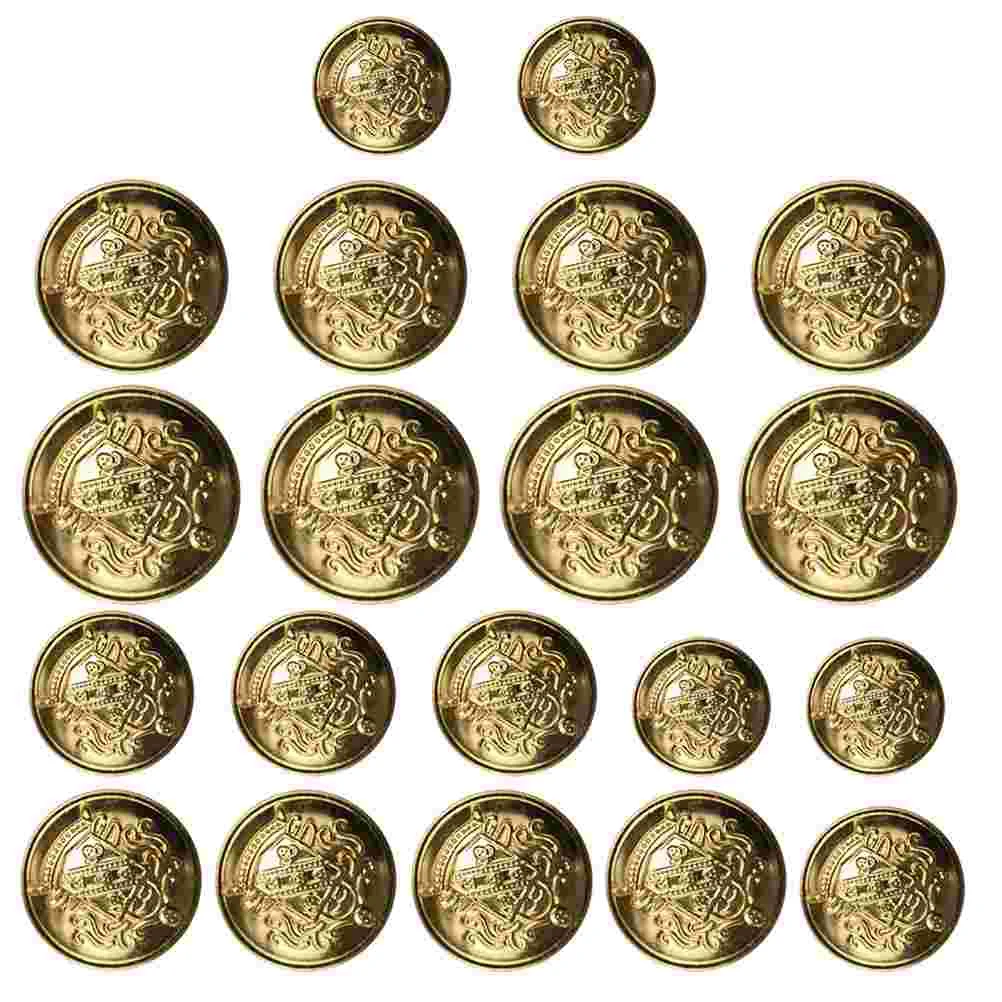 

Vintage Clothing Buttons Decorative Suit Sew-on Versatile Sewing Brass Clothes