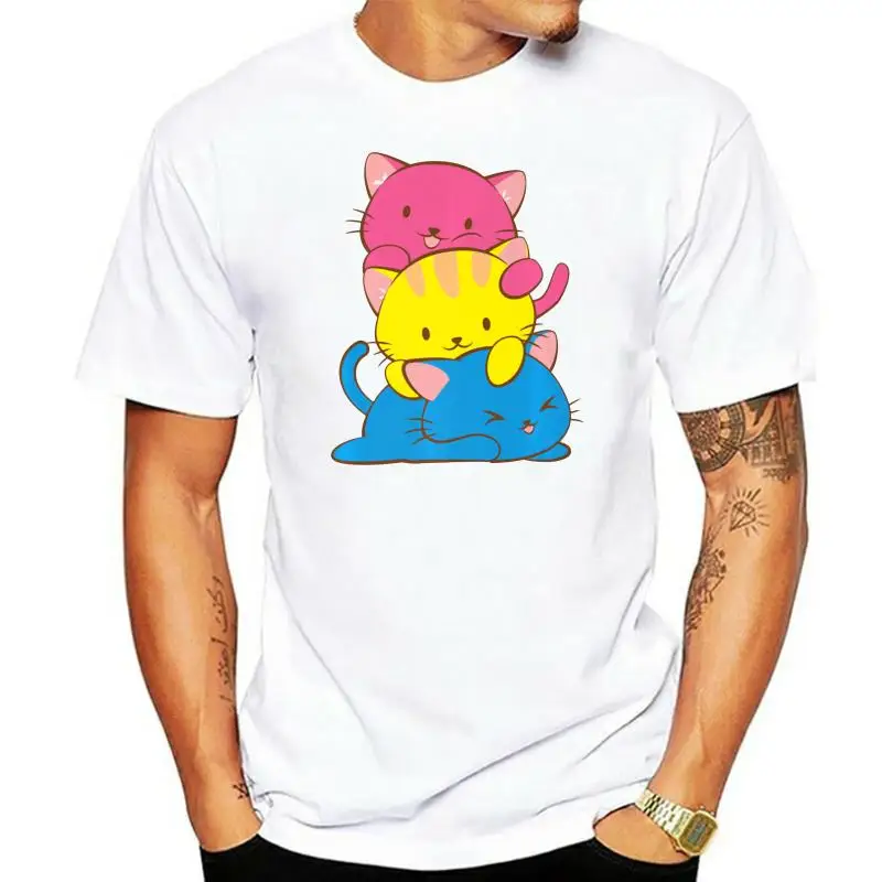 

Pansexual Kawaii Anime Art Cute Pan Pride Premium Black T-Shirt M-Xxxl Custom Print Tee Shirt