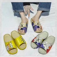 cartoon slippers women men indoor house thick slides fashion printed couples platform shoes outdoor sandals 2022 summer new