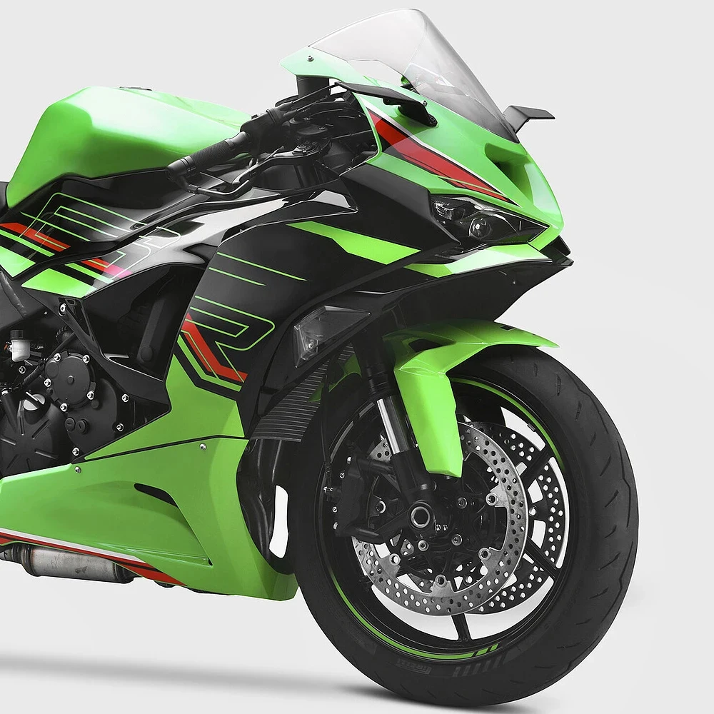 Фото Для Kawasaki Ninja 636 ZX-6R ZX6R ZX 6R 2019-2024 аксессуары для мотоциклов черные задние зеркала зеркала бокового вида зеркало заднего вида №3