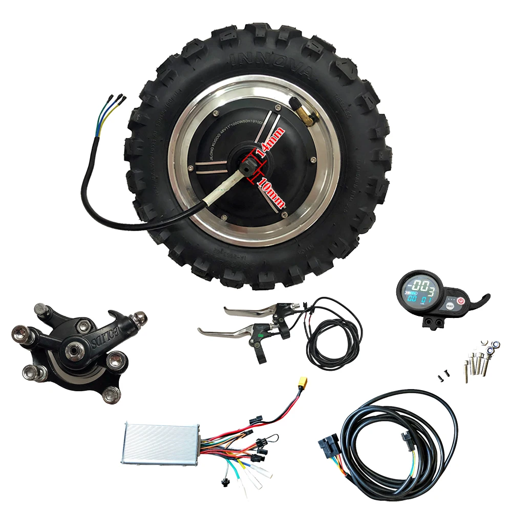 

11 inch Electric Scooter 48V 1000w 1500W Hub Motor Wheel Forward High speed 100KM/H Conversion Kit For Skateboard