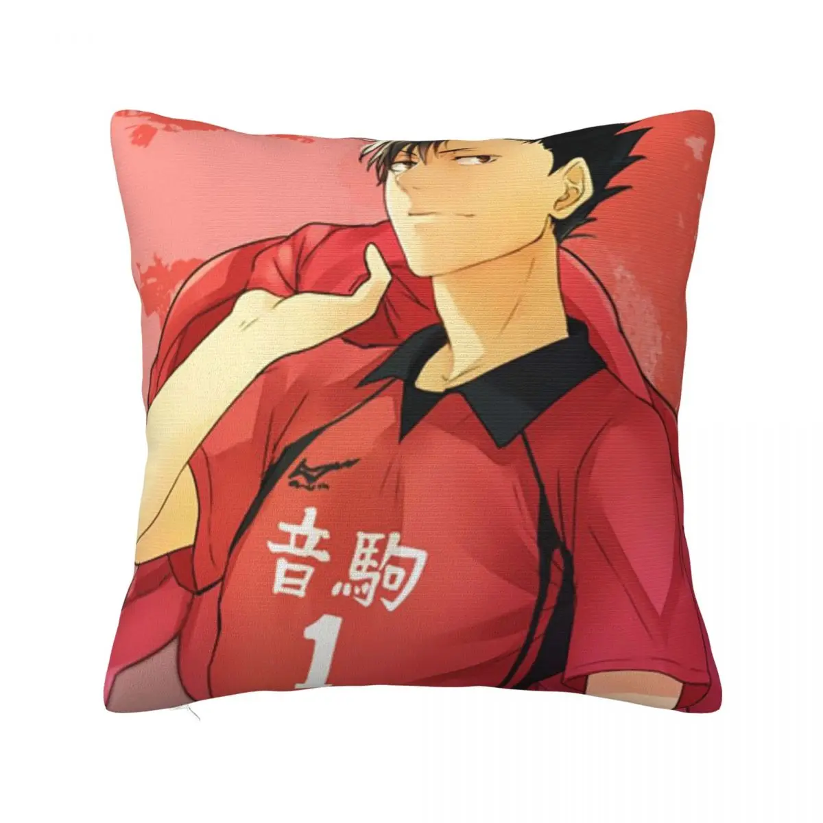 

Anime Kuroo Tetsurou Pillowcase Soft Fabric Cushion Cover Decor Haikyuu Japanese Volleyball Throw Pillow Case Cover Home Zipper