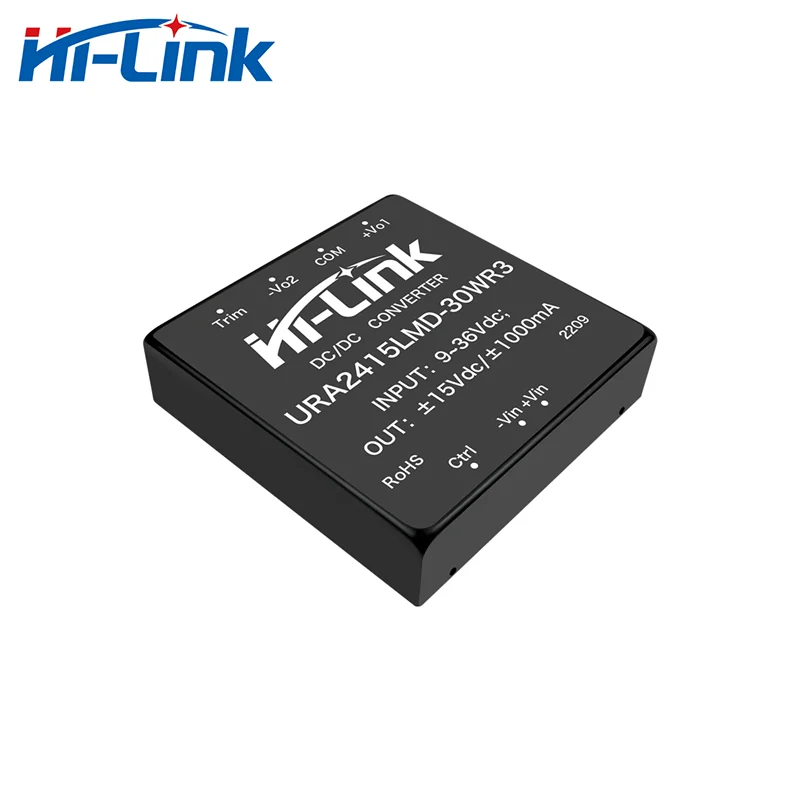 

Free Shipping Household 9-36V Input Converter URA2415LMD-30WR3 DCDC ±15V 30W ±1A Output Step-Down Isolated Power Supply Module