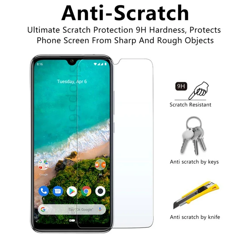 Защитная пленка из закаленного стекла для xiaomi mi a1 a2 lite a3 чехол на 1 2 3 1a 2a легкая