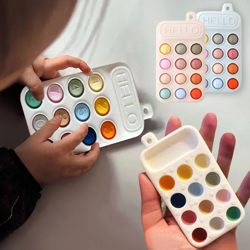 Детские игрушки-таблетки силиконовая игрушка-телефон для раннего развития