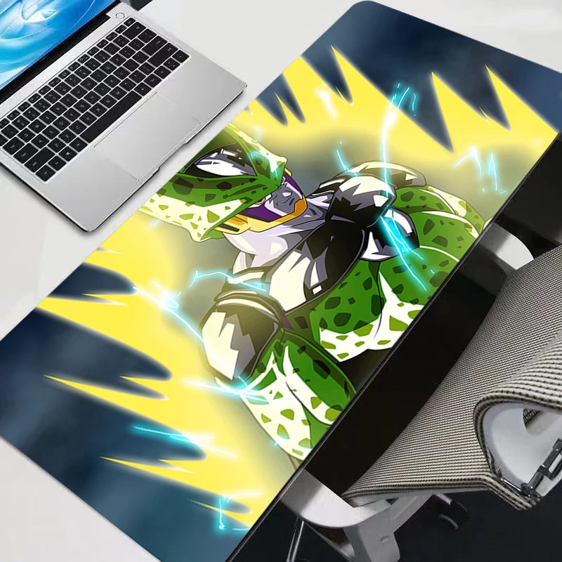Фото Большой игровой коврик для мыши с аниме-дизайном Dragon Ball, прочный новый коврик для стола для геймеров, для CS GO, LOL, XXL, для ноутбука, кавайный коврик для мыши №3