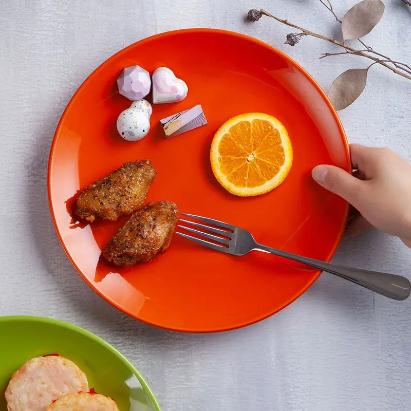 

Western Food Plate 10.5-inch Ceramic Plate Steak Plate Spaghetti Plate Ceramic Color Plate Dinner Plates Plate Sets