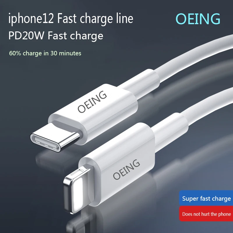 

OEING Fast Charging USB Data Wire Cord For iPhone 13 12 11 Pro Max XR XS iPad 1M/1.5M/2M USB Mobile Phone Charger Data Cables