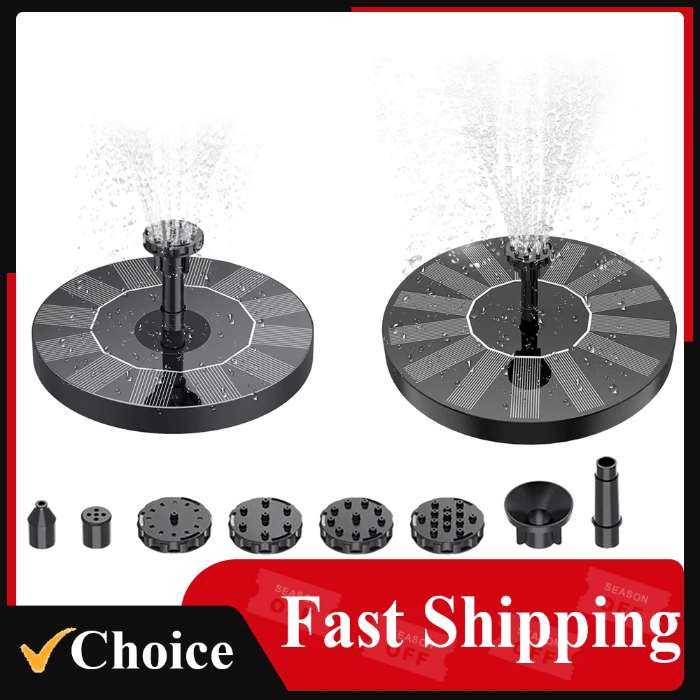 Фонтанный насос на солнечной энергии с 6-распылительными головками автономный