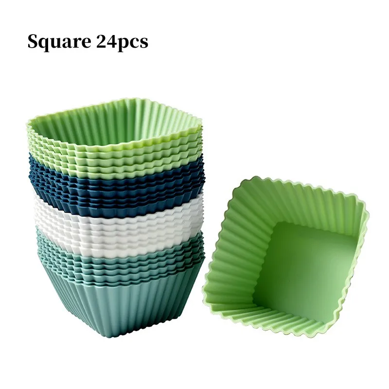 

Силиконовые формочки для кексов 12/24 шт.