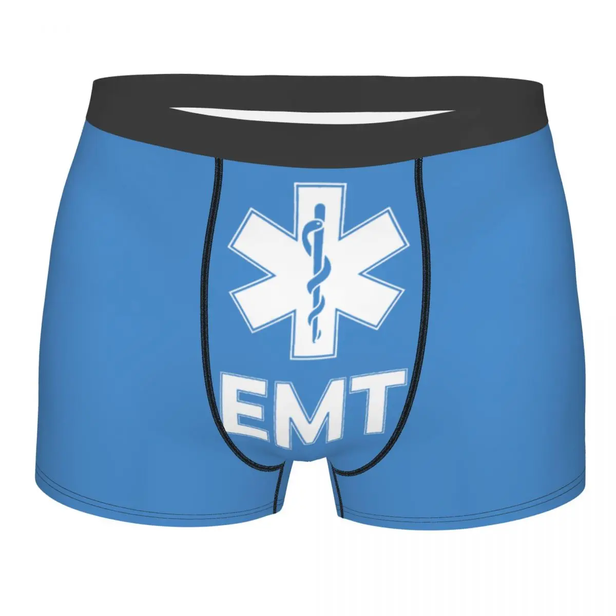

Emt Star Of Life Paramedic Men's Underwear Medic Ambulance Boxer Shorts Panties Humor Soft Underpants for Male Plus Size