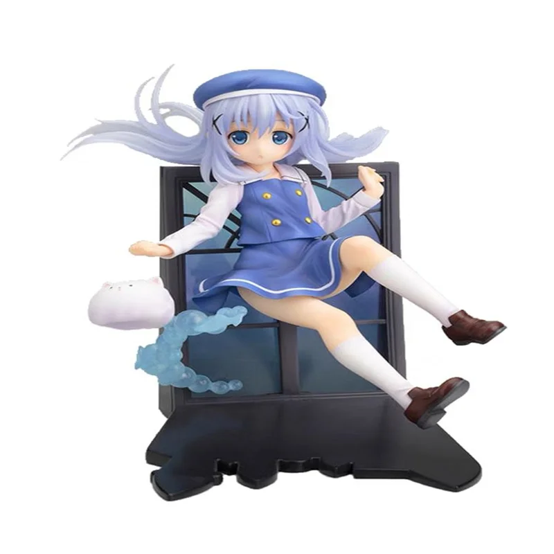 

100% Original Is The Order A Rabbit Kafuu Chino 15cm PVC Action Figure Anime Figure Model Toys Figure Collection Doll Gift