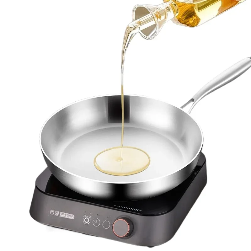 Немецкая маленькая сковорода Сковорода Из Нержавеющей Стали 316 с антипригарным