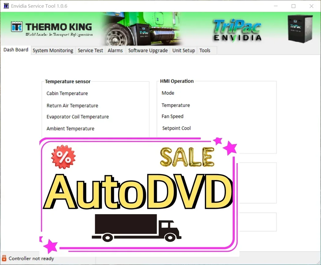 Сервисный инструмент AutoDVD Thermo King Envidia 1.0.6 (art.: 3920ced800fd3) - 3920ced800fd3