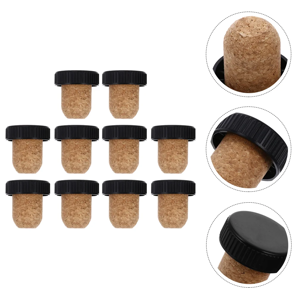 

Bottle Stopper Cork Stoppers Corks Cap Sealing Saver Reusable Bottleschampagne Plug Wooden Beer Replacement Plugs Sealer