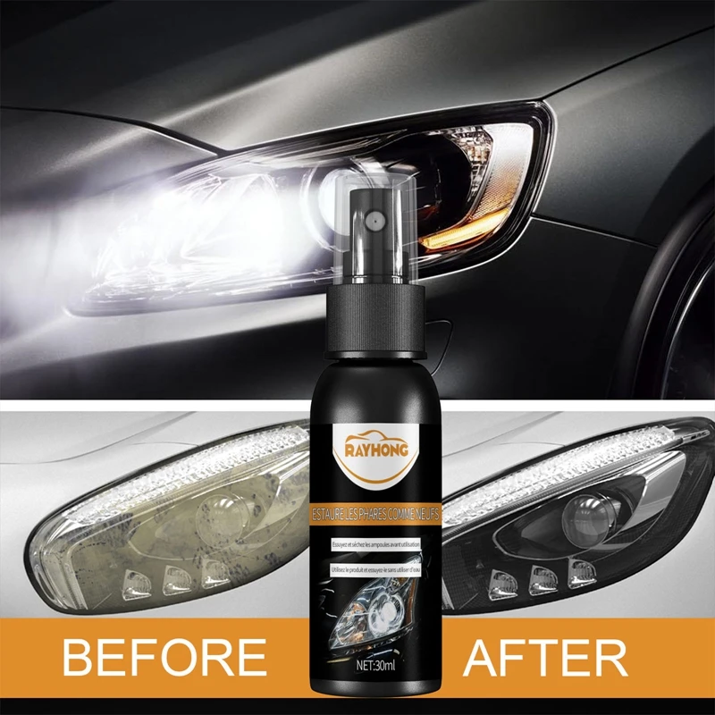 

Car Lamp Renovation Agent Auto Headlight Headlamp Polish Restoration Light Polisher Cars Paint Care Refurbish Agent 30/50ml