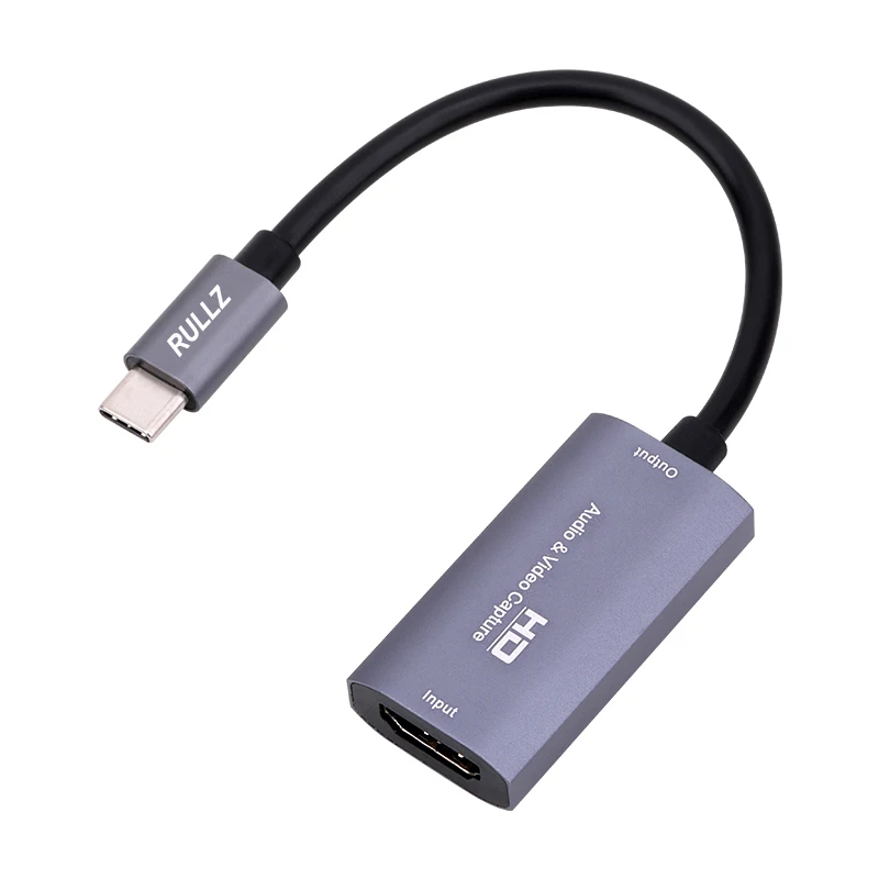 

Карта захвата аудио-и видеосъемки 1080p HDMI-совместима с Type C для записи в реальном времени для DSLR видеокамеры экшн-камеры PS4 Xbox Switch