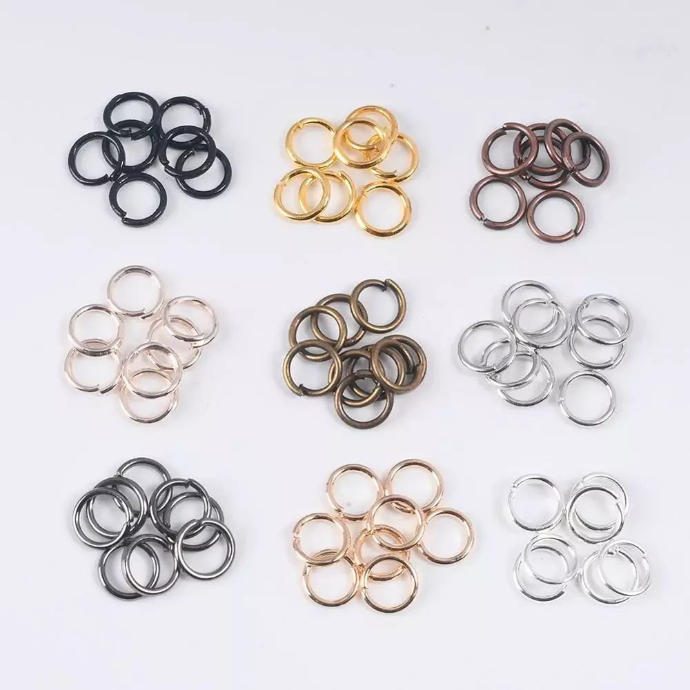 

3-12mm Single Loop Open Jump Rings Diy Jewelry Making Accessories Split Rings Connectors For Jewelry Making Supplies
