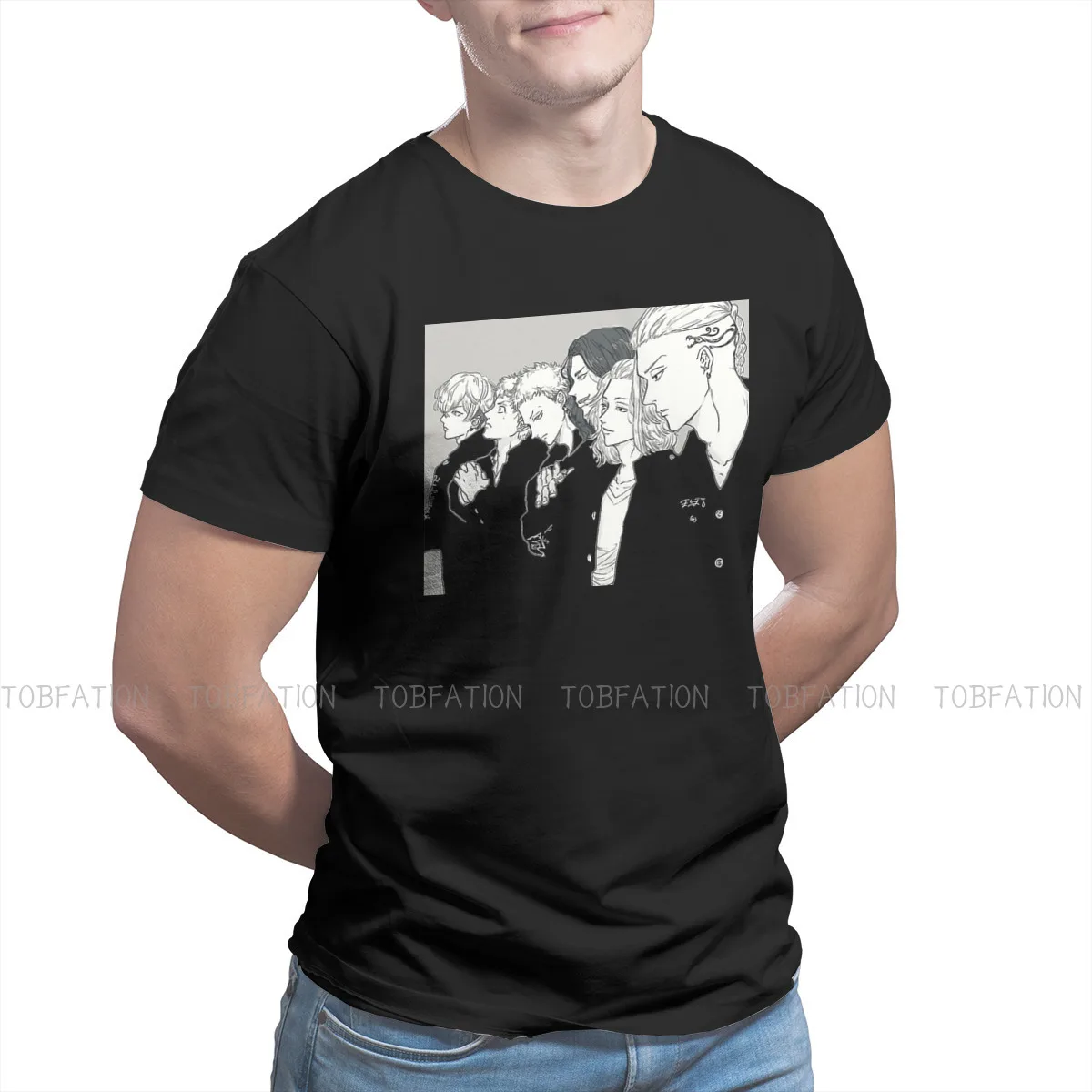 

Футболка командная для мальчиков, футболка Токийский репитер, Экипировка, аниме, высокое качество, креативный подарок, футболка с коротким ...