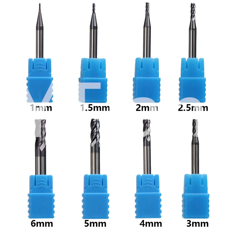 

1 PC Endmill Cutting 4 Flute Mill 1/1.5/2/2.5/3/4/5/6mm Alloy Carbide Tungsten Steel Milling Cutter End Mill Metal Cutter