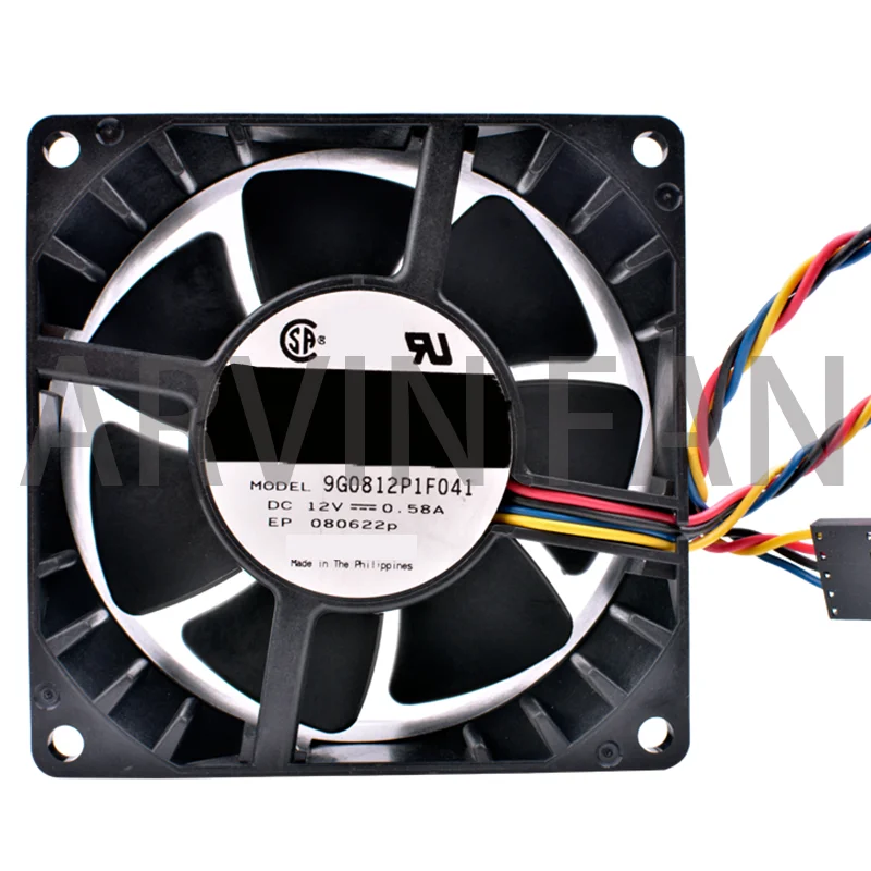 Семейный вентилятор 9G0812P1F041, 8 см, 80 мм, 8038 дюйма, 12 В, а, двухшариковый серверный Вентилятор охлаждения большого объема воздуха