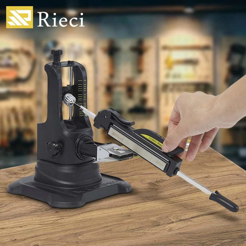 

Rieci Fixed Knife Sharpeners 240# 800# 2000# Sharpening System Angle sharpeners 12~31Degree Diamond Stone Knife Sharpener Tools