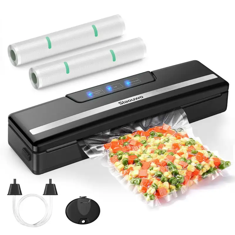 

Sealer , Compact Vacuum Food Sealer with 2 Roll Vacuum Bags