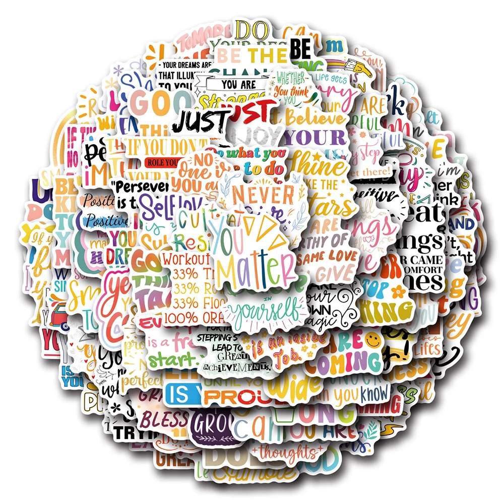 Милые Мультяшные вдохновляющие Стикеры для письма наклейки сделай сам ноутбука