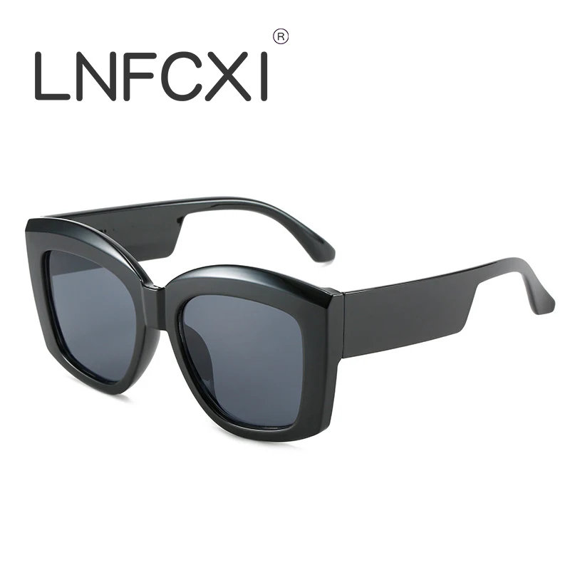 

LNFCXI Retro Luxurious Brand Design Sunglasses Men Women Driver Shades Male Vintage Sun Glasses Men Spuare Mirror Summer UV400