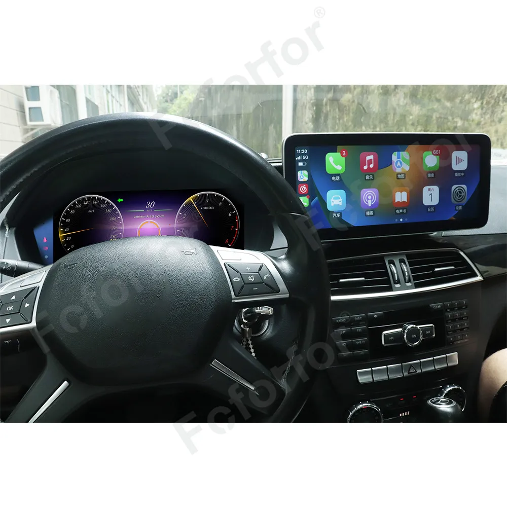 Новинка Автомобильный цифровой ЖК-дисплей для Benz C класса W204 2011-2014 Кластер