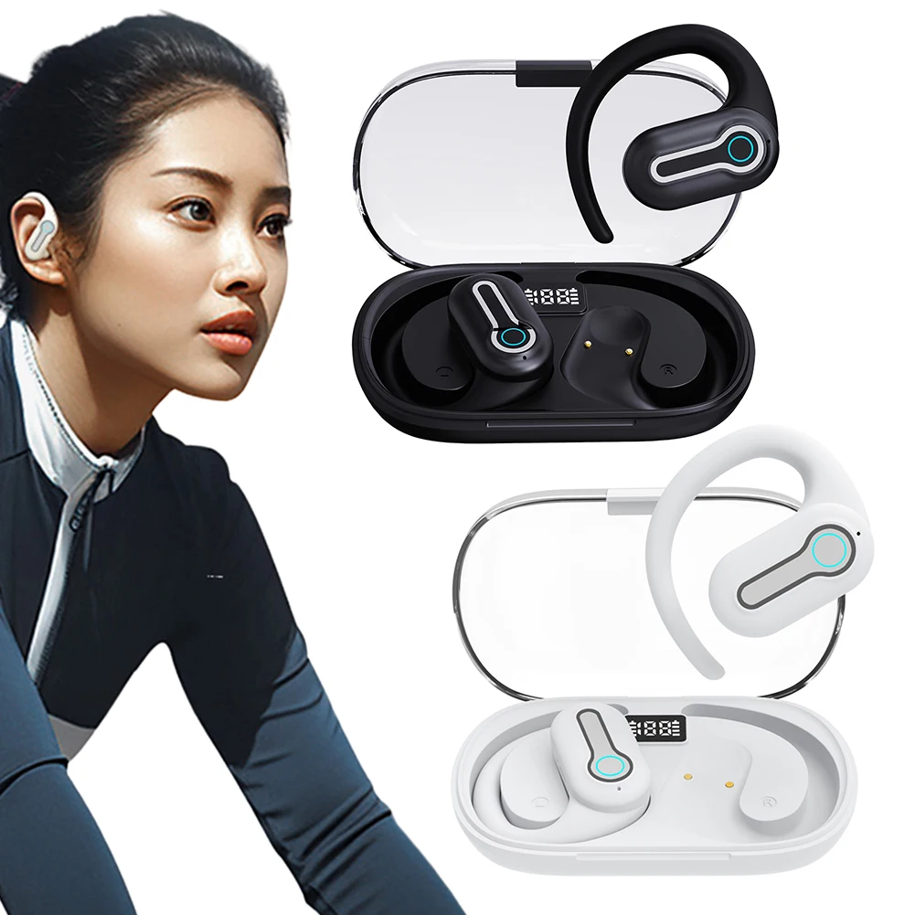 Bluetooth-наушники 5 3 с микрофоном водонепроницаемые сенсорным управлением