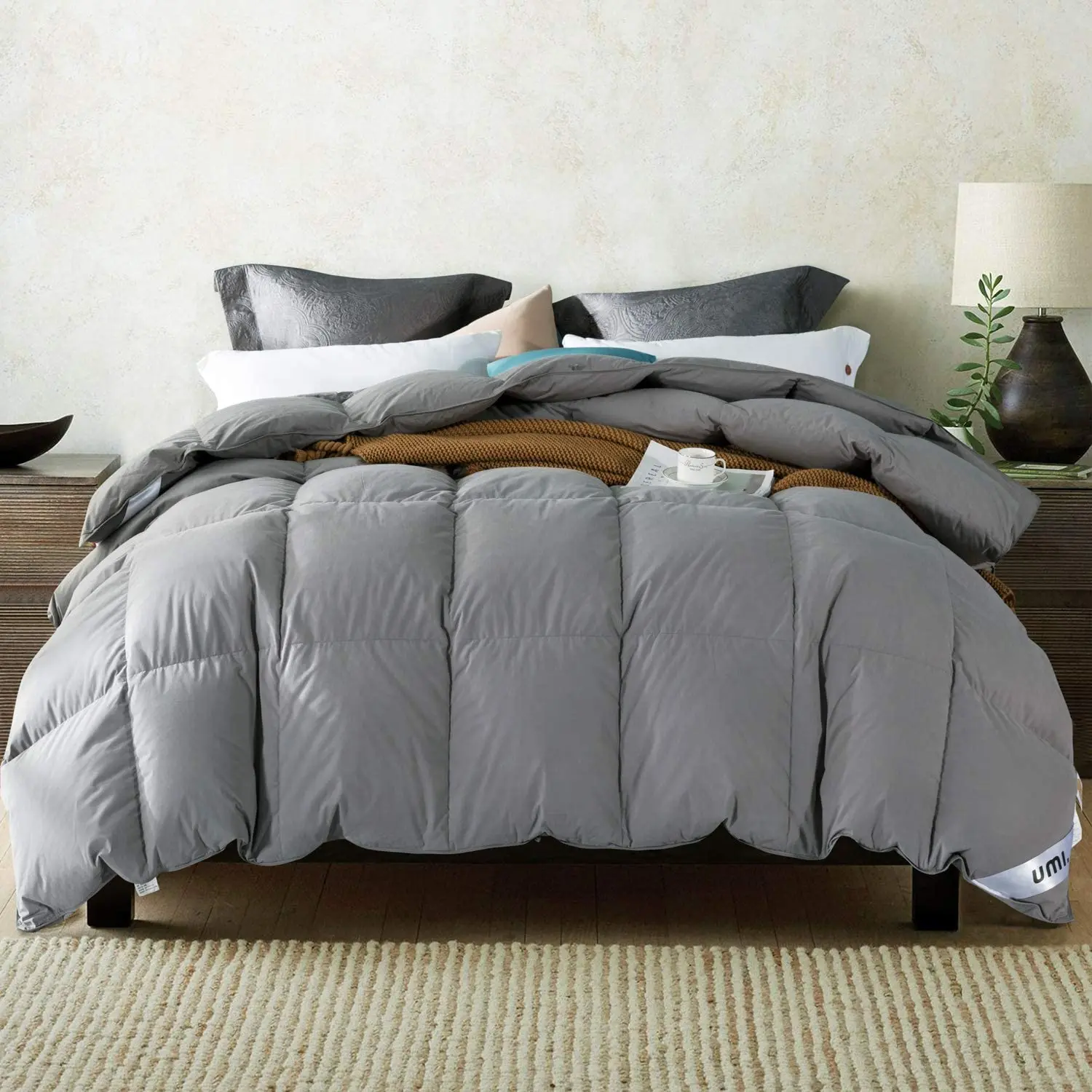 

Globon Warm Winter Bed Duvets 100% Goose Down White and Gray Quilts Bed Marriage Luxury Comforter Fast Shipping to Europe