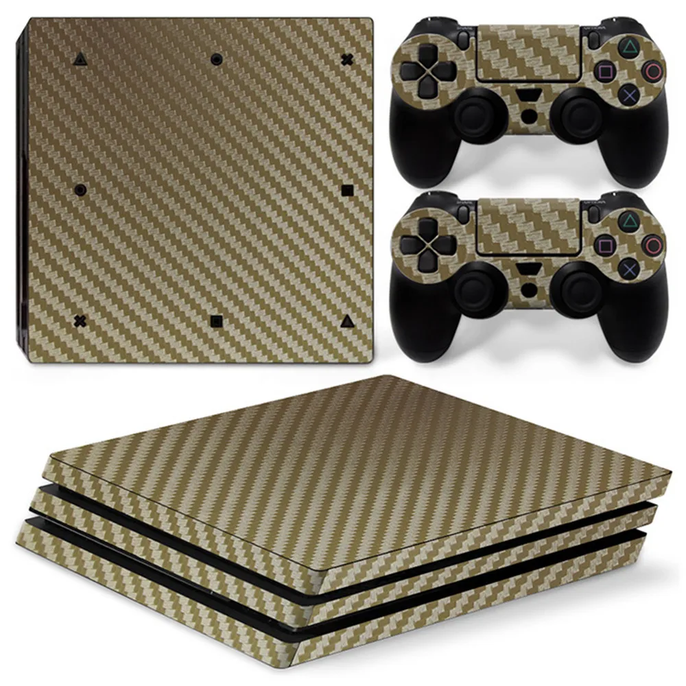 Для PS4 PRO-углеродное волокно черные белые красные золотые-Playstation 4 виниловые